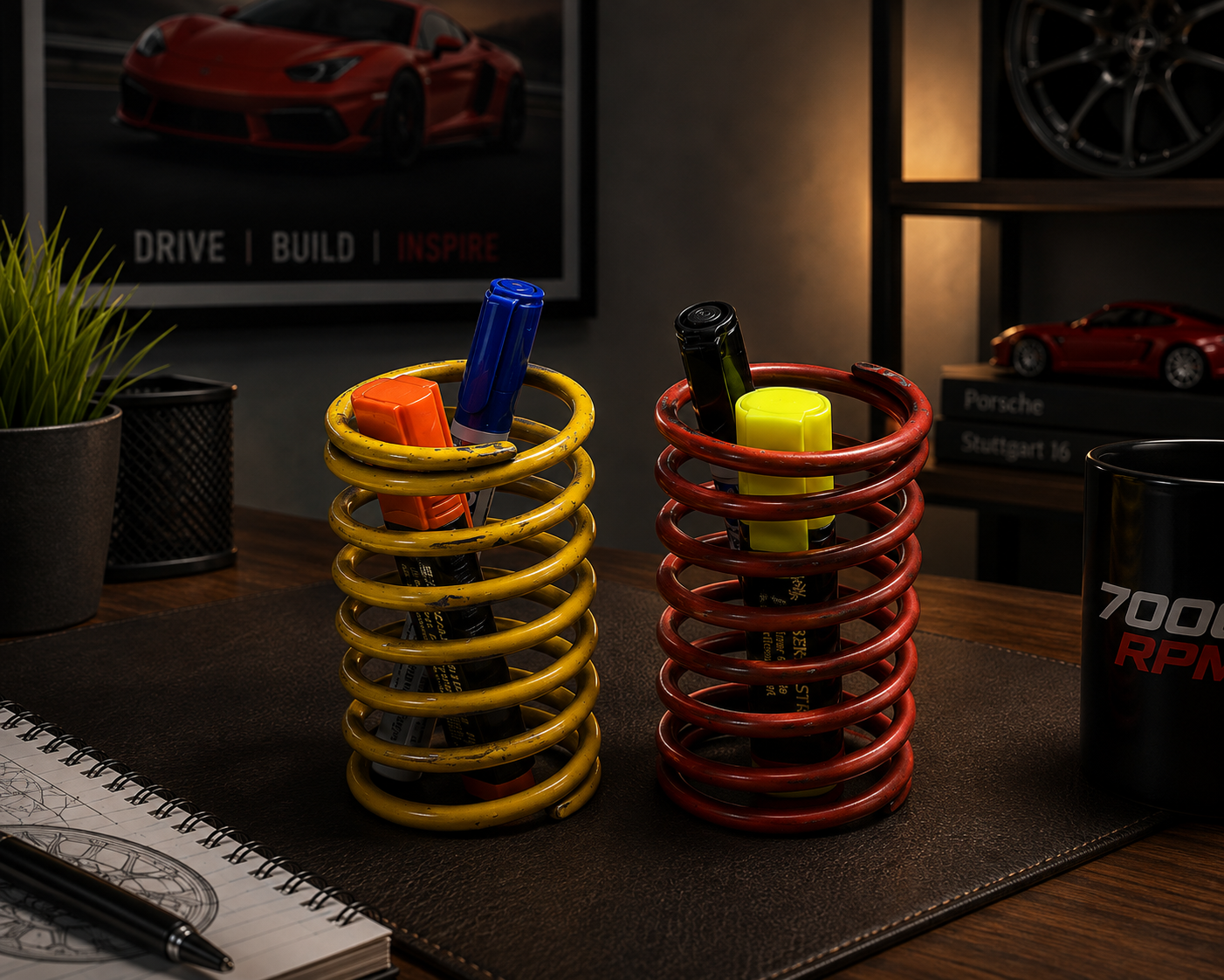 7000RPM Performance Spring Pen Stand